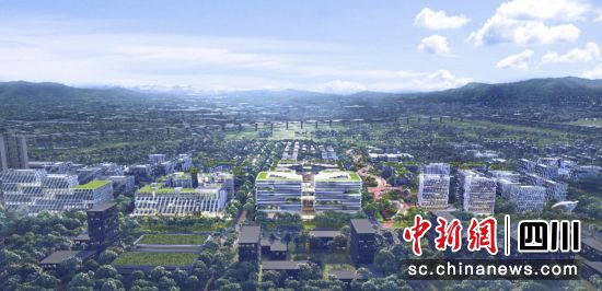 白鷺灣科技生態園效果圖。白鷺灣新經濟總部功能區管委會 供圖 白鷺灣科技生態園效果圖。白鷺灣新經濟總部功能區管委會 供圖