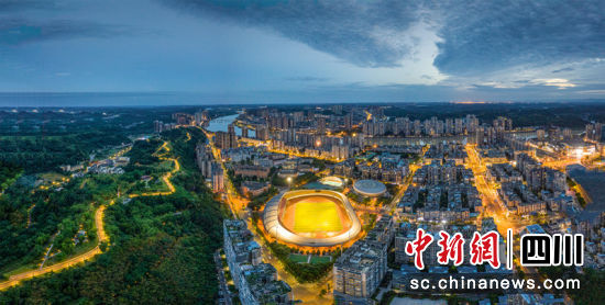 簡陽城市風貌。簡陽宣傳部 供圖 簡陽城市風貌。簡陽宣傳部 供圖