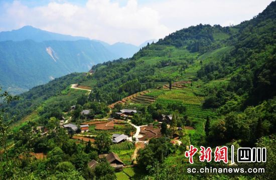 汶川漩口鎮美麗鄉村。汶川縣委宣傳部 供圖 汶川漩口鎮美麗鄉村。汶川縣委宣傳部 供圖