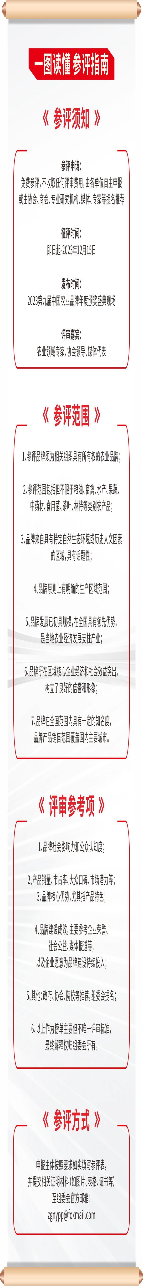 參評指南。(通威供圖) 參評指南。(通威供圖)