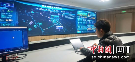 丹棱縣智慧水務平臺。羅俊涵 攝 丹棱縣智慧水務平臺。羅俊涵 攝