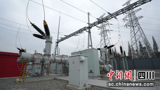 110千伏葉家林變電站。成都供電供圖 110千伏葉家林變電站。成都供電供圖