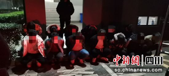 警方抓獲的犯罪嫌疑人。成都市公安局供圖 警方抓獲的犯罪嫌疑人。成都市公安局供圖