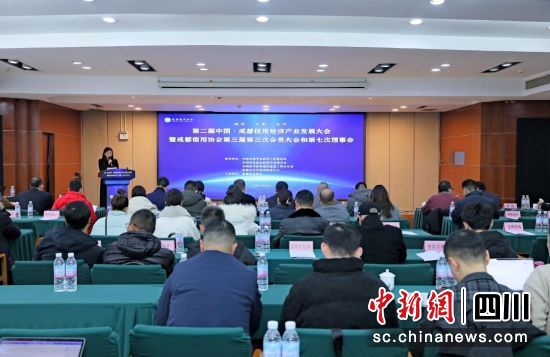 大會現場。 成都信用協會供圖 大會現場。 成都信用協會供圖