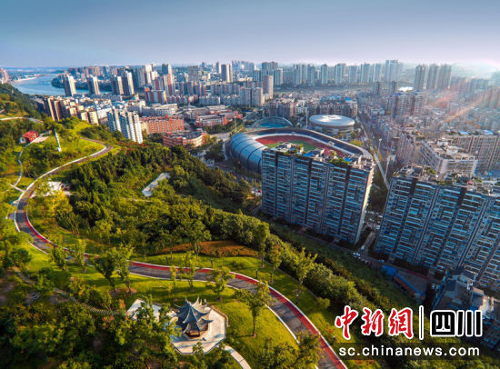 簡陽城市風貌。 簡陽市委宣傳部 供圖 簡陽城市風貌。 簡陽市委宣傳部 供圖