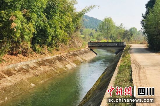 水渠暢通。 梓潼縣融媒體中心供圖 水渠暢通。 梓潼縣融媒體中心供圖