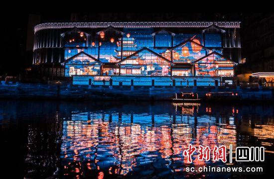 圖為成都夜游錦江。成都文旅集團 供圖 圖為成都夜游錦江。成都文旅集團 供圖