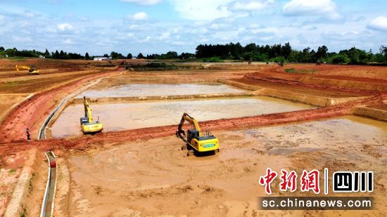 高標準農田建設現場。蔡古梅 攝 高標準農田建設現場。蔡古梅 攝