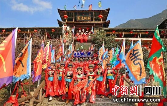 石椅羌寨。 北川縣委宣傳部供圖 石椅羌寨。 北川縣委宣傳部供圖