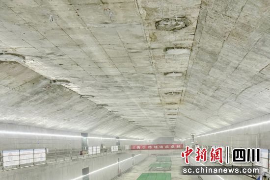 武侯祠站無柱式景觀設計。成都軌道集團供圖 武侯祠站無柱式景觀設計。成都軌道集團供圖