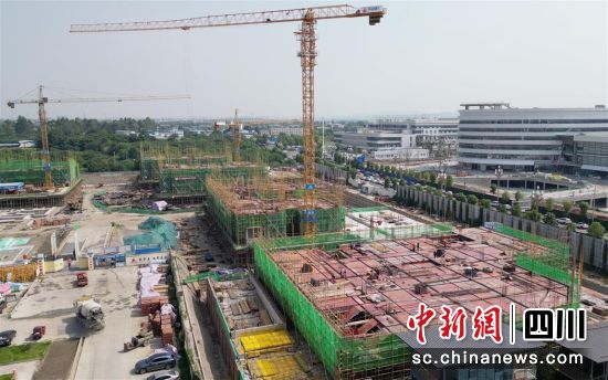 項目建設現場。 旌陽區融媒體中心供圖 項目建設現場。 旌陽區融媒體中心供圖