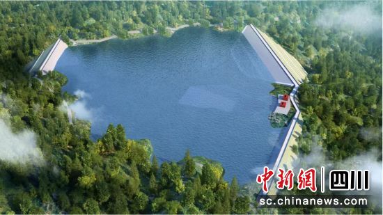 項(xiàng)目設(shè)計(jì)圖。中國(guó)能建葛洲壩機(jī)電公司供圖 項(xiàng)目設(shè)計(jì)圖。中國(guó)能建葛洲壩機(jī)電公司供圖