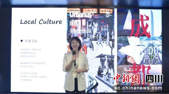 四川美索文旅有限公司、成都國際文化藝術中心董事長溫雪倩。高露珊攝 四川美索文旅有限公司、成都國際文化藝術中心董事長溫雪倩。高露珊攝