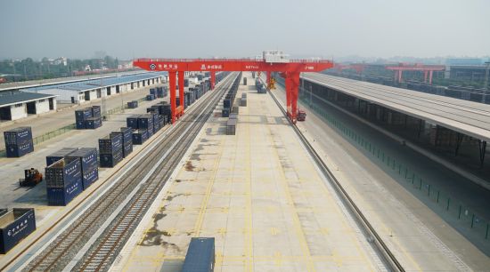 南向鐵路國際物流中心項目(一期)。 南向鐵路國際物流中心項目(一期)。